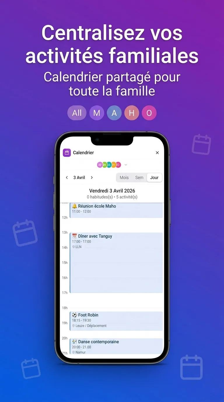 Calendrier Familial Partagé 1